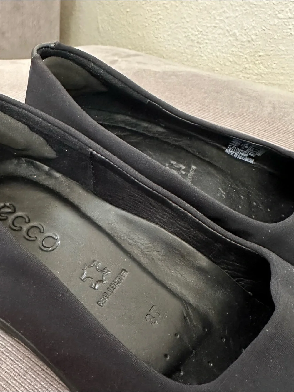 Ecco | Women’s Black Felicia Stretch Slip On Shoes | US Size 7 EU 37